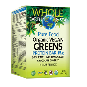 Whole Earth & Sea: Organic Vegan Greens Protein Bar