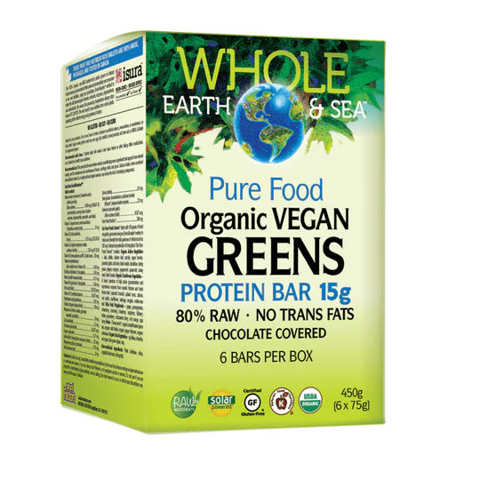 Whole Earth & Sea: Organic Vegan Greens Protein Bar