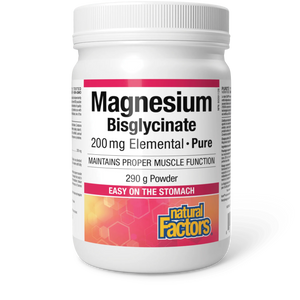 Natural Factors: Magnesium Bisglycinate Pure 200 mg Powder