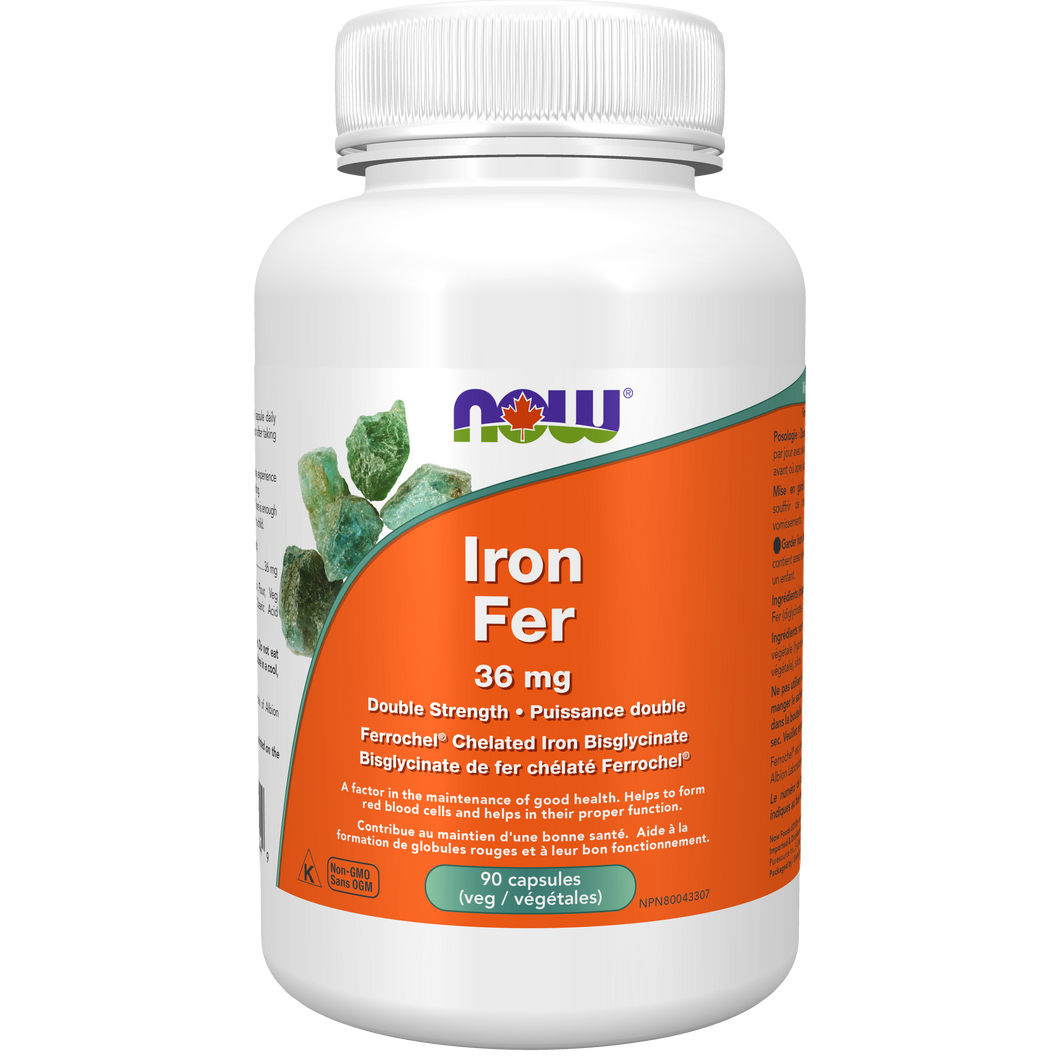 NOW: Iron Bisglycinate 36 mg