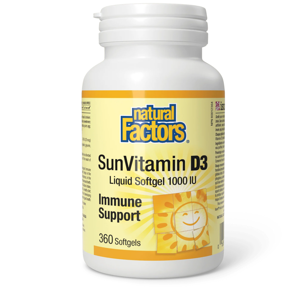 Natural Factors: Vitamin D3 1000 IU