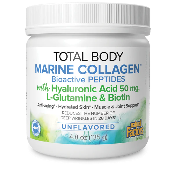 Natural Factors: Total Body Marine Collagen with Hyaluronic Acid, Glutamine & Biotin