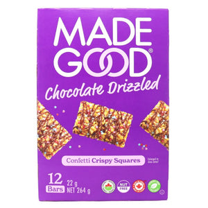 MadeGood: Chocolate Drizzled Crispy Squares