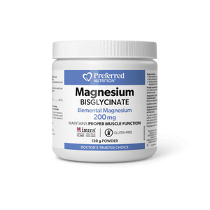 Preferred Nutrition: Magnesium Bisglycinate 200 mg Powder