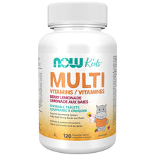 Load image into Gallery viewer, NOW: Kids Multi Vitamins Chewable Tablets
