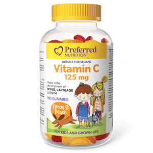 Preferred Nutrition: Vitamin C 125 mg Gummies for Kids