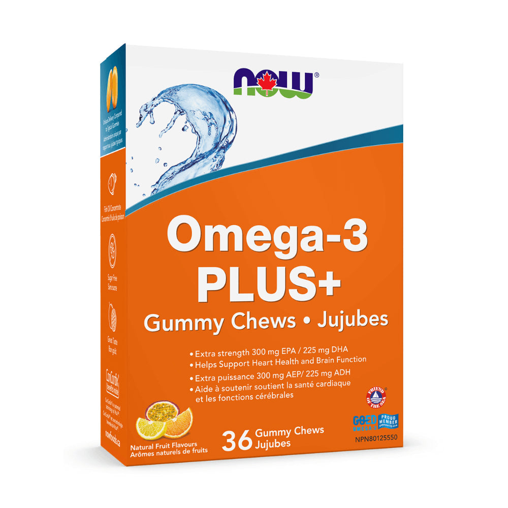 NOW: OMEGA-3 PLUS+ Gummy Chews