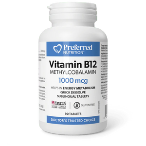 Preferred Nutrition: Vitamin B12 Methylcobalamin 1000 mcg Tablets