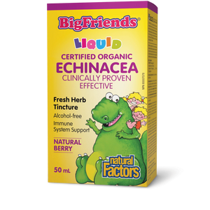 Natural Factors: Big Friends Echinacea Alcohol-Free Fresh Herb Tincture for Kids