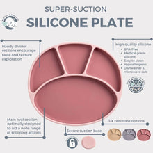 Load image into Gallery viewer, Bibadoo: Silicone Plate w/ Suction Cup
