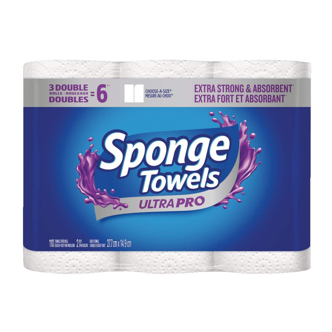 SpongeTowels: Utra Pro Double Roll Paper Towel, 3-pk