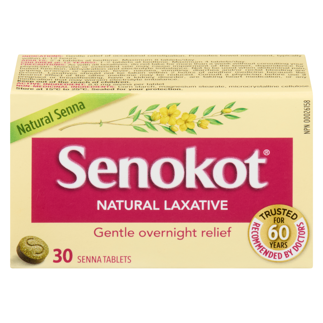 Senokot: Natural Laxative 30 Tablets