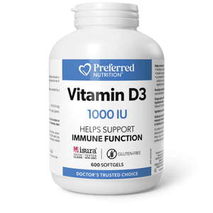 Preferred Nutrition: Vitamin D3 1000 IU Softgels