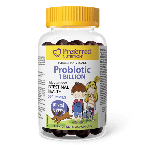 Preferred Nutrition: Probiotic 1 Billion Gummies for Kids