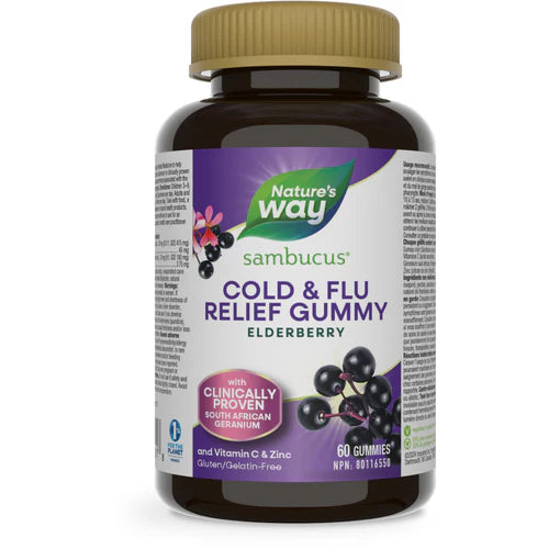 Nature's Way: Sambucus Cold & Flu Relief Adult Gummies