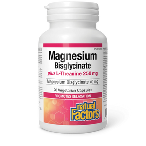 Natural Factors: Magnesium Bisglycinate 100 + L-Theanine 250 mg
