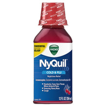 Load image into Gallery viewer, Vicks: Nyquil Cold &amp; Flu Nighttime Relief
