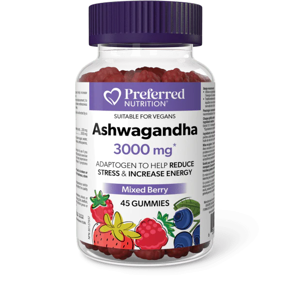 Preferred Nutrition: Ashwagandha 3000 mg Gummies