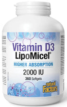 Load image into Gallery viewer, Natural Factors: Vitamin D3 2000IU LipoMicel
