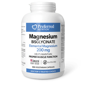 Preferred Nutrition®: Magnesium Bisglycinate 200 MG Vegetarian Capsules