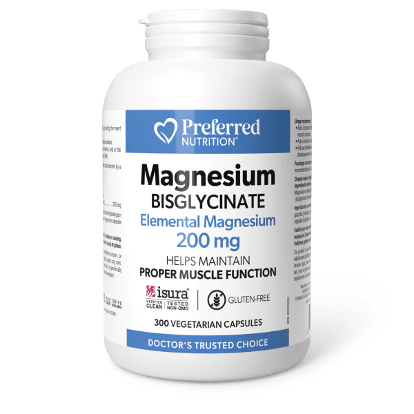 Preferred Nutrition®: Magnesium Bisglycinate 200 MG Vegetarian Capsules