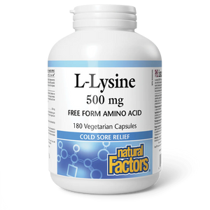 Natural Factors: L-Lysine 500 mg