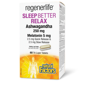 Natural Factors: Regenerlife Sleep Better Relax