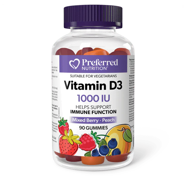 Preferred Nutrition: Vitamin D3 1000 IU Gummies