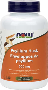 NOW: Psyllium Husk 500 mg Veg Capsules