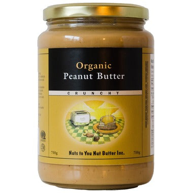 Nuts To You: Organic Crunchy Peanut Butter