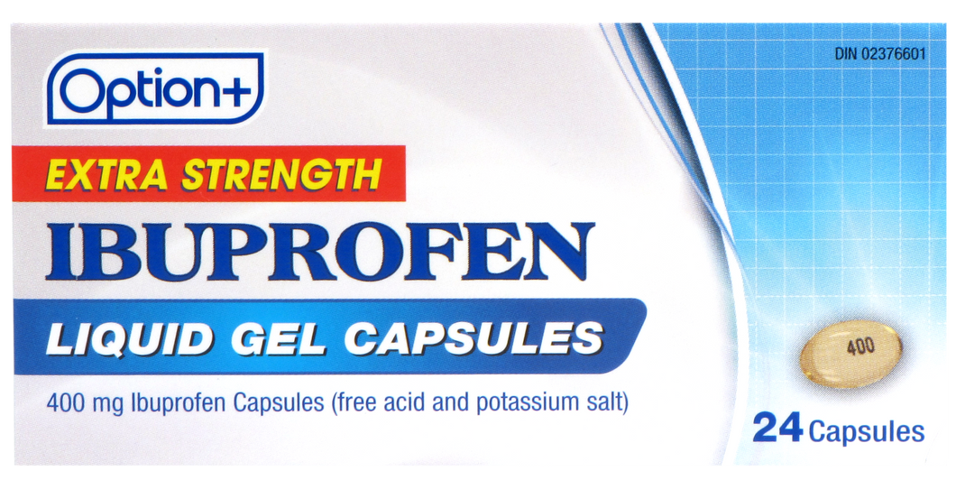Option+:  Ibuprofen Liquid Gel
