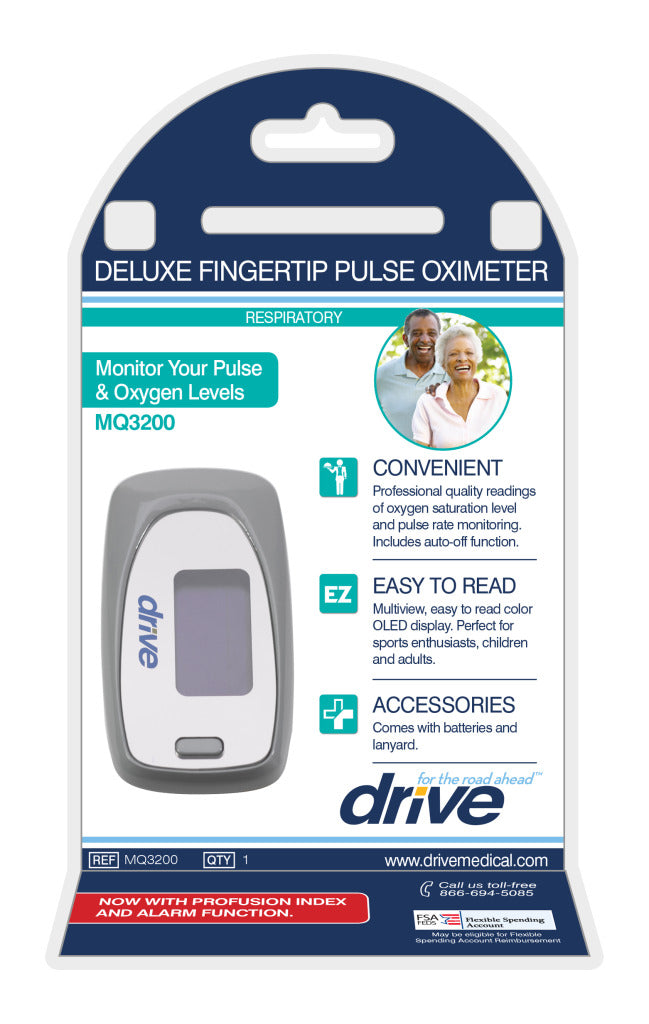 Drive Medical: Deluxe Fingertip Pulse Oximeter