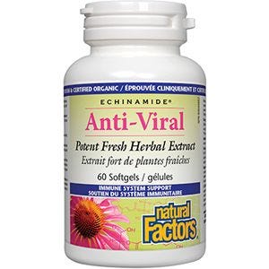 Natural Factors: ECHINAMIDE® Anti-Viral Softgels