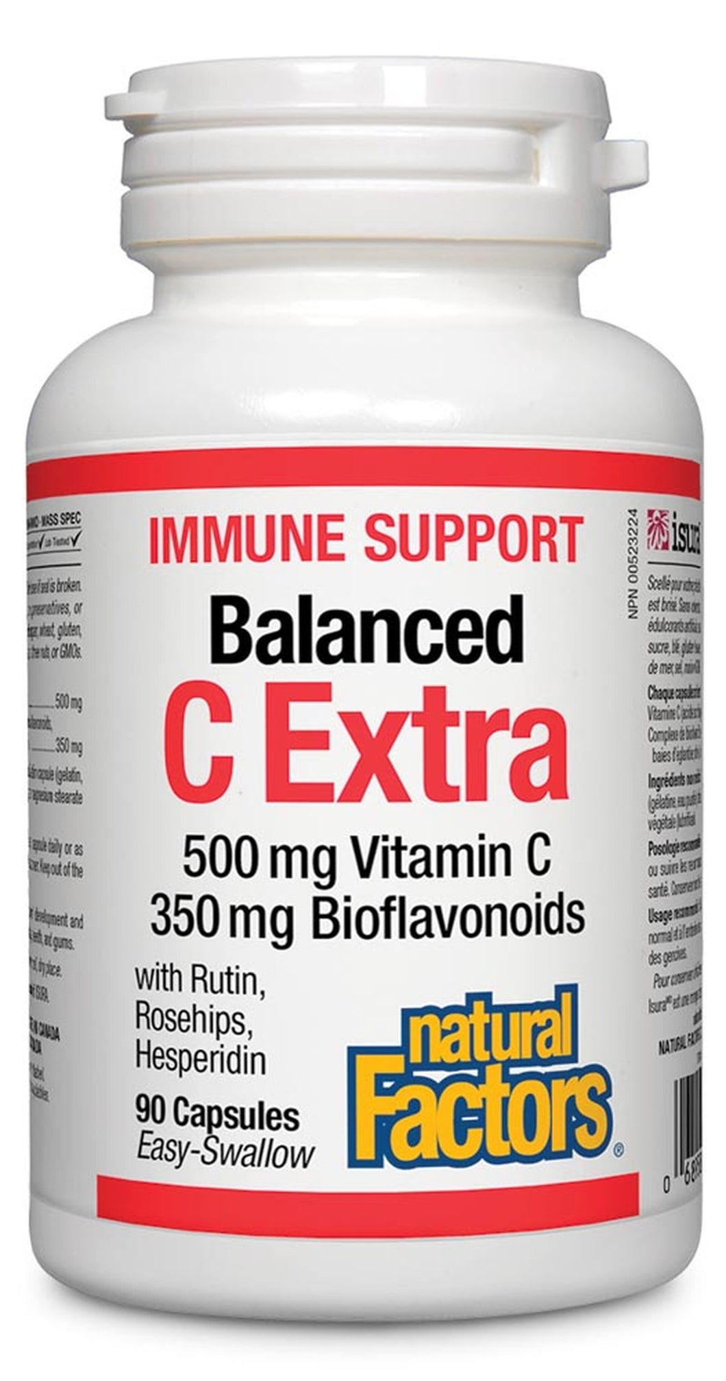 Natural Factors: C Extra 500 mg · Plus 350 mg Bioflavonoids