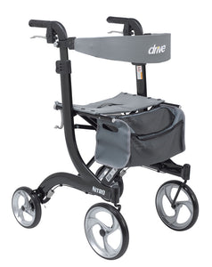 Drive Medical: Nitro Aluminum Rollator, Tall Height, 10" Casters