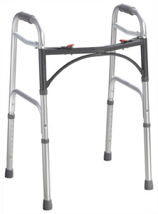Drive Medical: Deluxe Folding Walker, Two Button