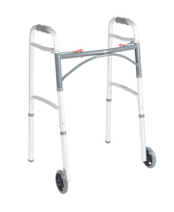 Drive Medical: Deluxe Folding Walker, Two Button