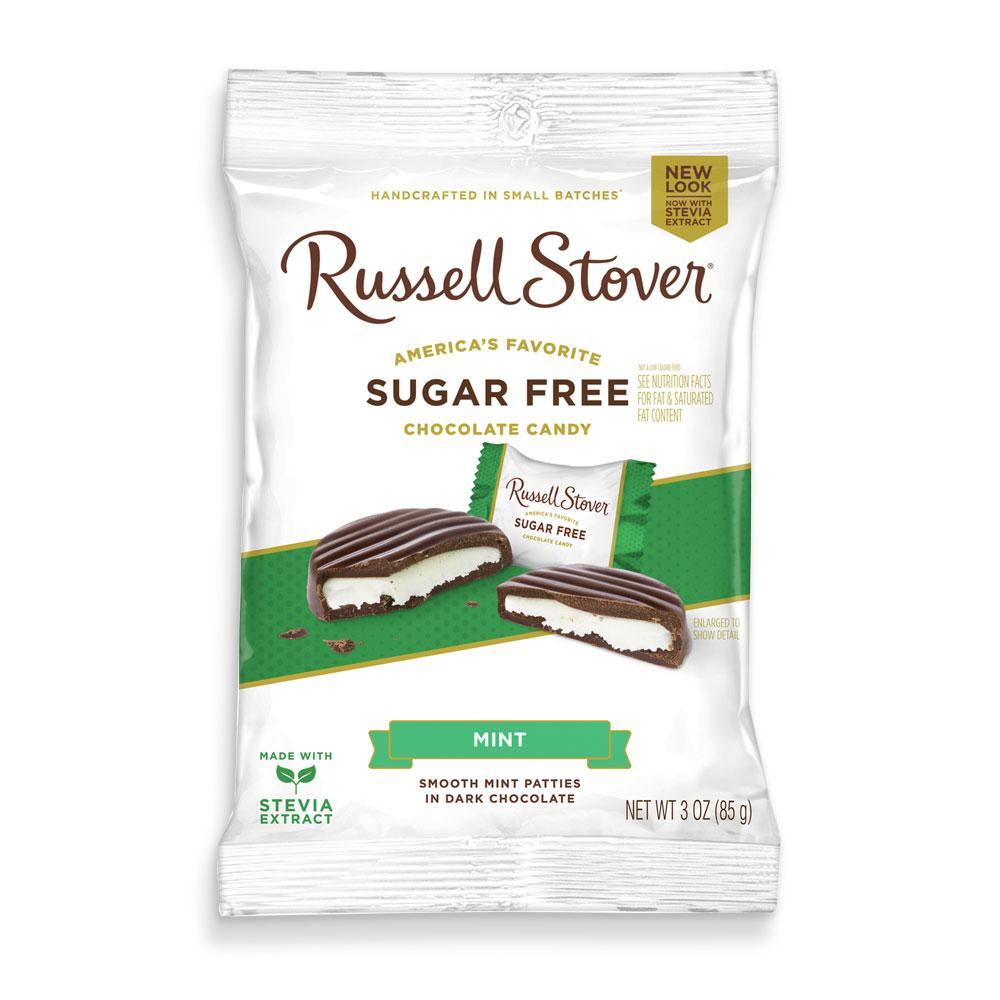 Russell Stover: Sugar Free Mint Patties, 3 oz. Bag