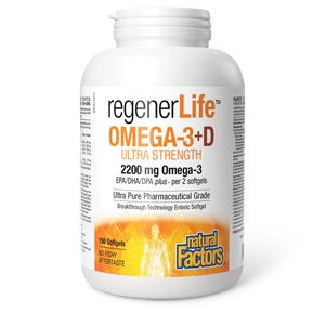 Natural Factors: RegenerLife Omega-3+D Ultra Strength