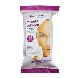 Relaxus: Retinol + Collagen Cleansing Wipes