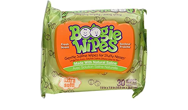 Boogie Wipes: Natural Saline Nose Wipes for Infants & Kids
