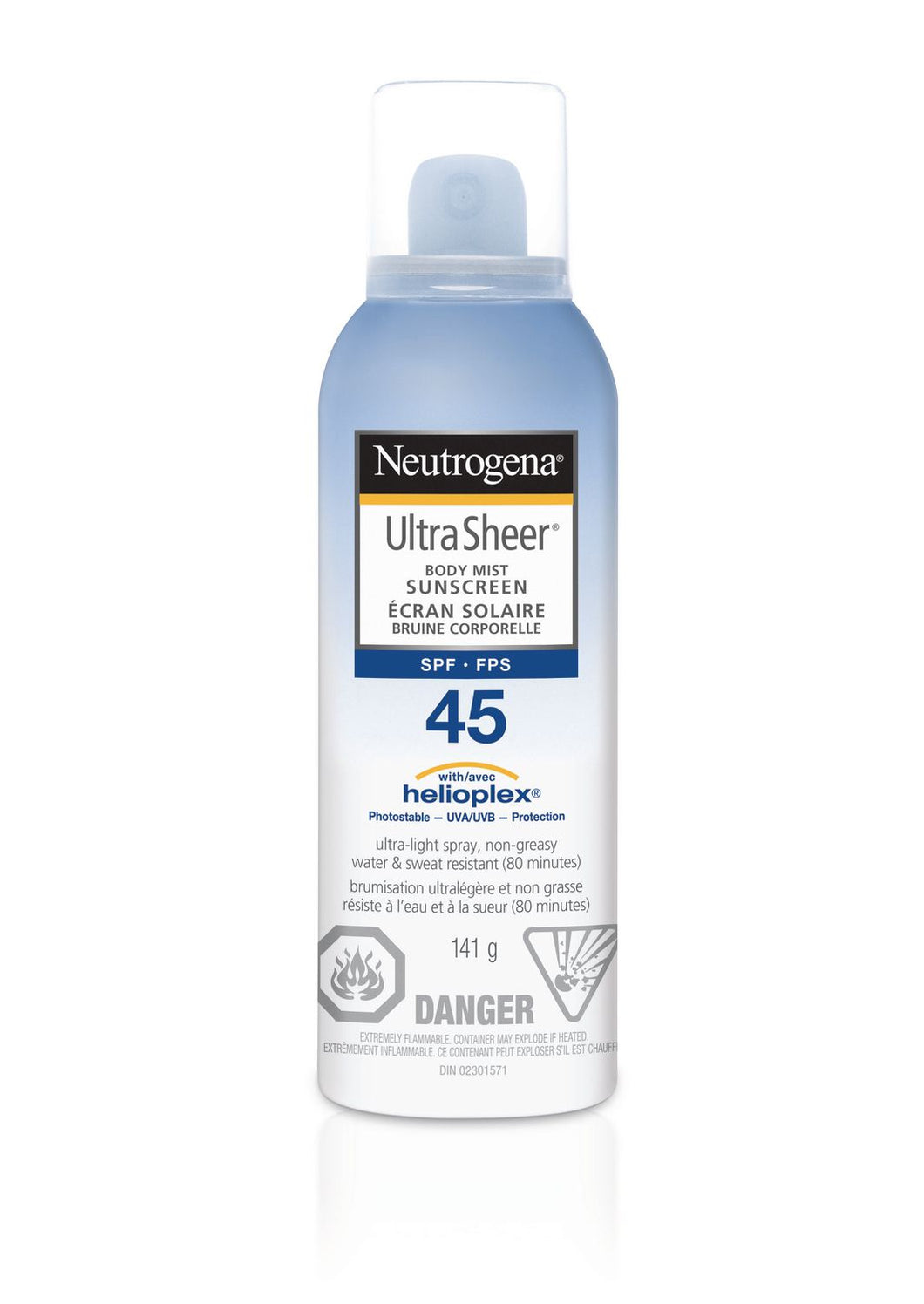 Neutrogena: Ultra Sheer SPF45 Body Mist Sunscreen Spray