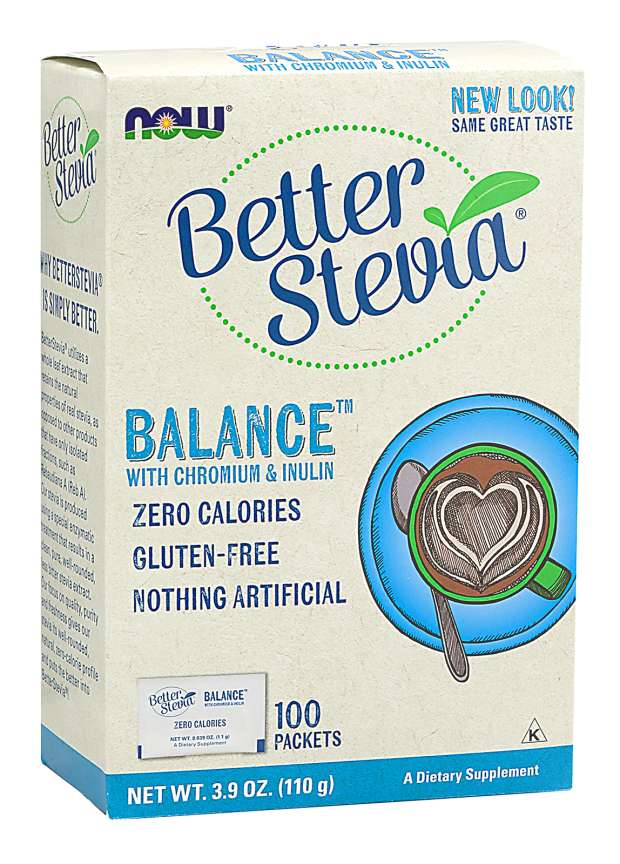 NOW: BetterStevia® Balance™ with Chromium & Inulin Packets
