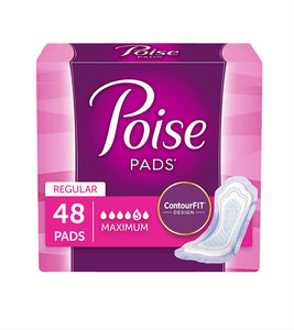 Poise: Incontinence Pads, Maximum Absorbency