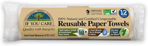 If You Care: 100% Natural and Certified Compostable Reusable Paper Towels