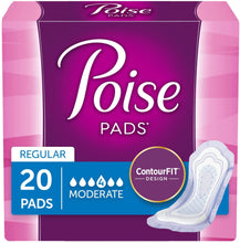 Load image into Gallery viewer, Poise: Incontinence Pads, Moderate Absorbency
