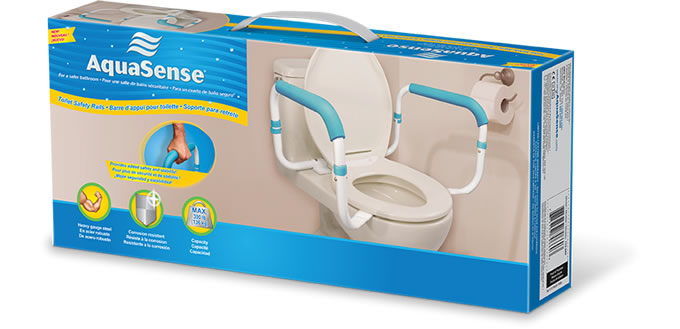 AquaSense: Adjustable Toilet Safety Rails on Bowl