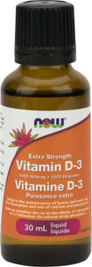 NOW: Vitamin D3 1000 IU Drops Extra Strength