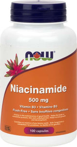 NOW: Niacinamide 500 mg Veg Capsules