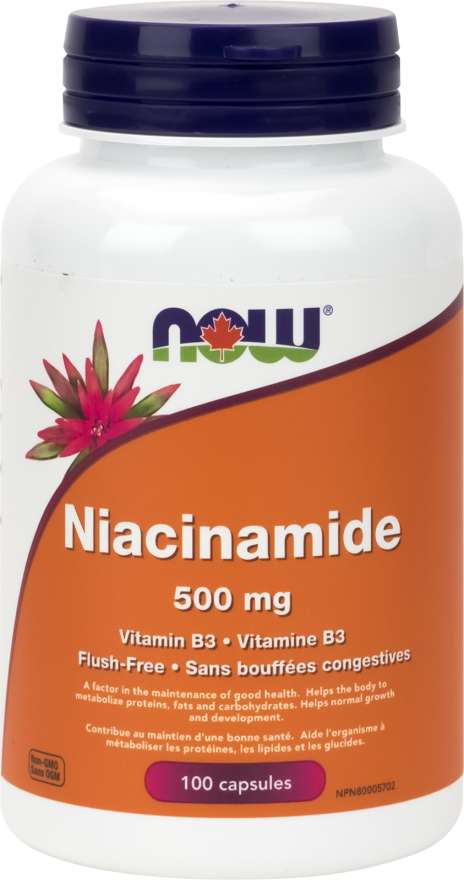 NOW: Niacinamide 500 mg Veg Capsules